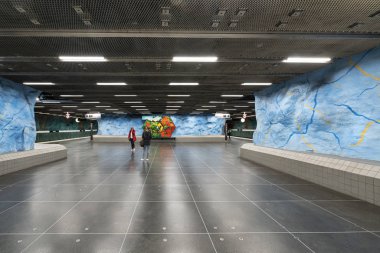 Stockholm 'deki Stadion Metro İstasyonu