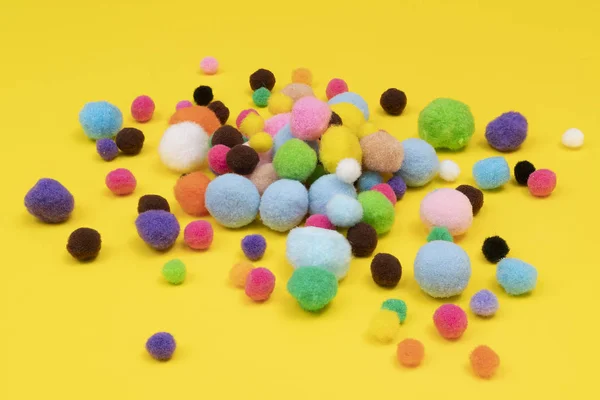 Colorful felt balls — Stock Photo, Image