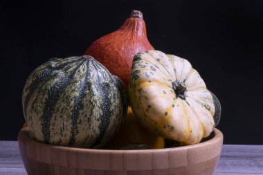 Birkaç küçük balkabağı