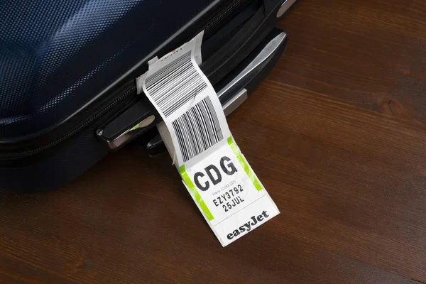 Etiqueta de equipaje de la aerolínea Easyjet —  Fotos de Stock