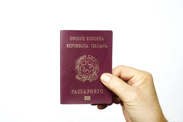 Il passaporto italiano — Foto Stock