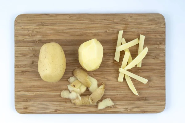 Geschilde aardappelen — Stockfoto