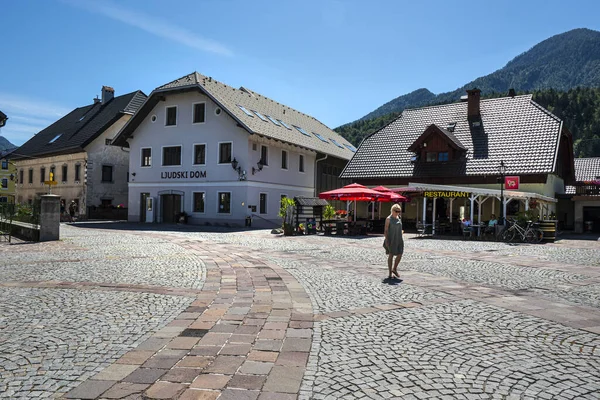Kraniska Gora Slowenien Juli 2020 Blick Auf Den Zentralen Platz — Stockfoto
