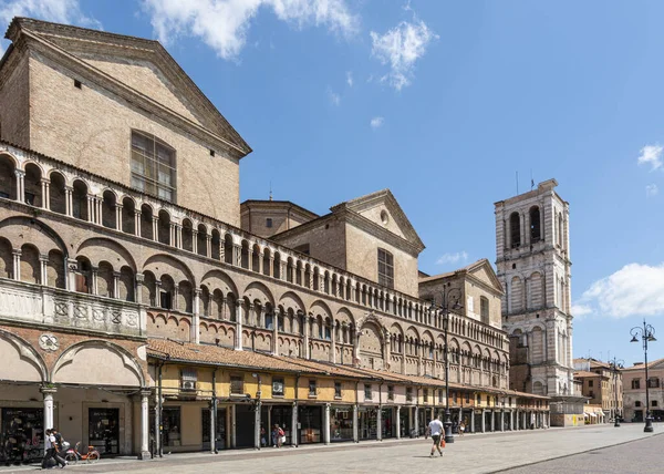 Ferrara Italia Agosto 2020 Una Vista Panorámica Catedral Ferrar —  Fotos de Stock