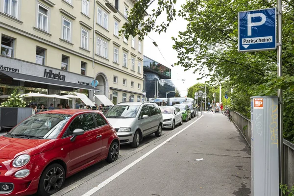 Graz Austria August 2020 Parking Payment Machine Street City Center — Stock Photo, Image