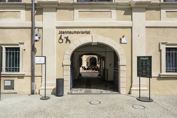 Graz Ausztria Augusztus 2020 Bejárata Leslie Nyitott Egy Szabadtéri Mozi — Stock Fotó