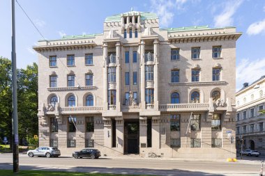 Helsinki, Finlandiya. 27 Ağustos 2025. Şehir merkezindeki Mimarlık Müzesi 'nin dış görünüşü.