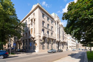 Helsinki, Finlandiya. 27 Ağustos 2025. Şehir merkezindeki Mimarlık Müzesi 'nin dış görünüşü.