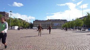 Helsinki, Finlandiya. 26 Ağustos 2025. Şehir merkezindeki Rautatientori Meydanı 'ndaki Ateneum Sanat Müzesi binasının dış görünüşü