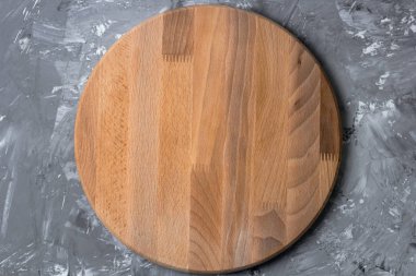 Üstten Görünüm üzerinde eski püskü mutfak masası ahşap tahta kesme