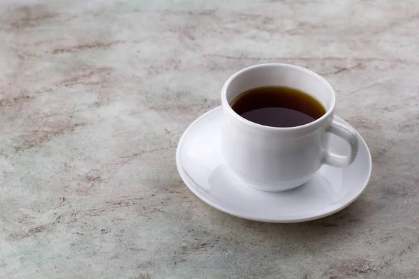 Tasse Café Sur Une Table Marbre Copier Espace — Photo