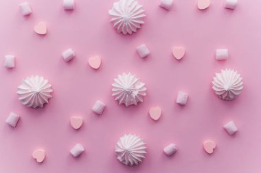 Pembe tatlılar görünüm desen pastel pembe top