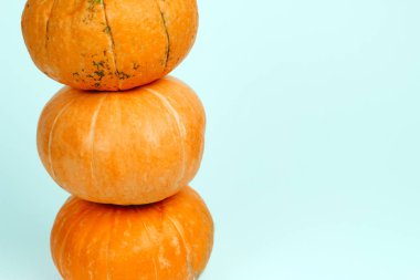 Mavi arka plan kopya alanı izole kabak kulesi