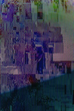 tv glitch hatası ile benzersiz soyut dijital tasarım zemin