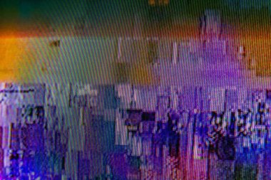 tv glitch hatası ile benzersiz soyut dijital tasarım zemin