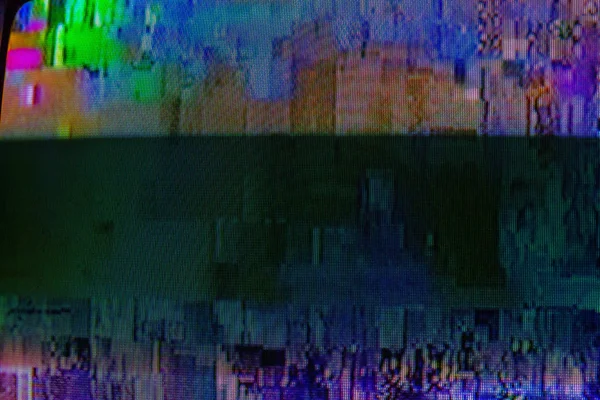 Уникальный Абстрактный Цифровой Фон Ошибкой Глюка Телевизора — стоковое фото