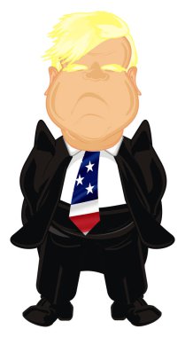 siyah elbiseli kötü patron standı