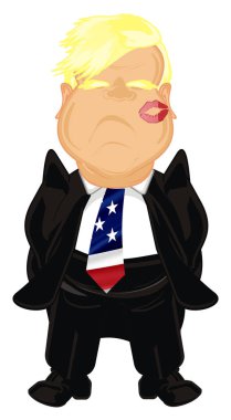 onun yüzünde öpücükle siyah elbiseli kötü patron