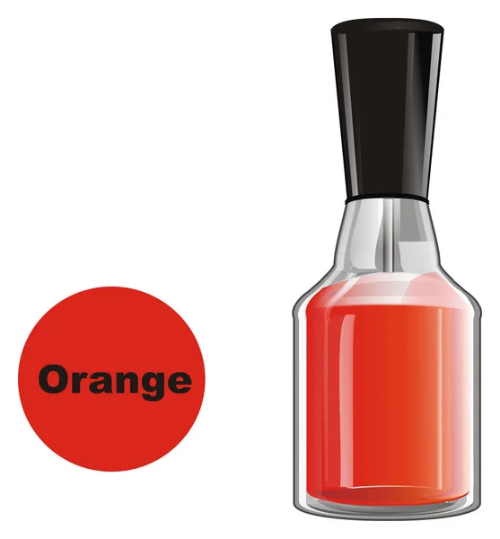 oranfe nail lacquer bottle with orabfe sign