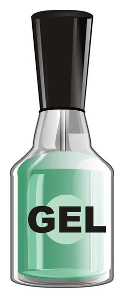 Een Groene Nagel Lak Fles — Stockfoto