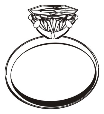 beyaz zemin üzerinde değil renkli yüzük