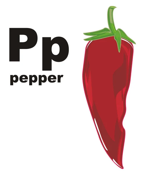 Piros Chili Paprika Fekete Abc — Stock Fotó