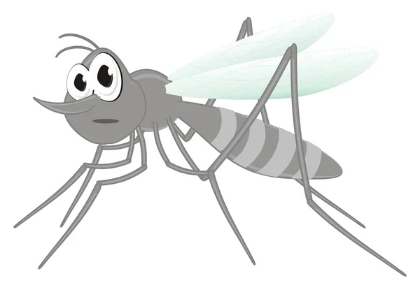 Gray Mosquito Out Emotion — Stock Photo, Image
