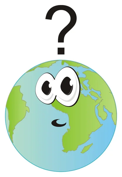 Surprise Earth Question Sign — Stock Photo, Image