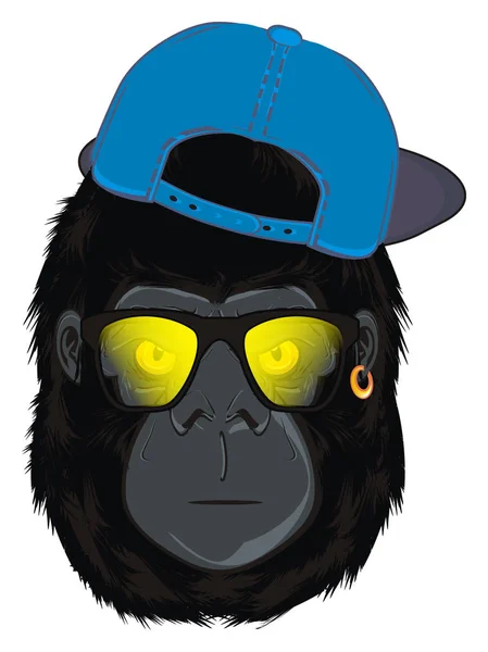 Cara Gorila Sem Emoção — Fotografia de Stock