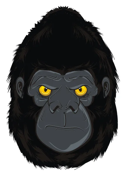 Faccia Malvagia Gorilla — Foto Stock