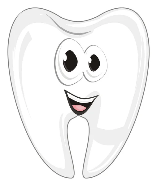 Smiling White Teeth White Background — Stock Photo, Image