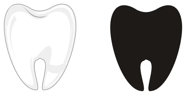 Kolorowe Stałych Zębów Czarny — Zdjęcie stockowe