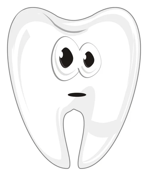 Rosto Dos Dentes Sem Emoção — Fotografia de Stock