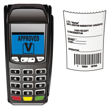 POS kağıt onay ve onaylı word ile terminal