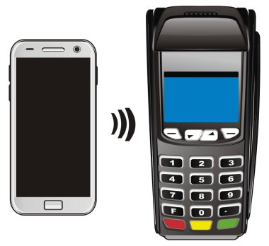 POS terminal ile sinyal ile smartphone