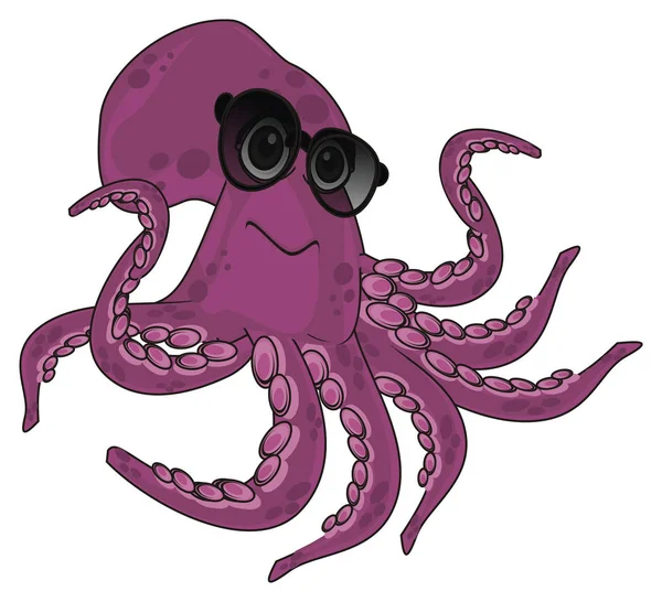 komik mor ahtapot siyah güneş gözlüğü