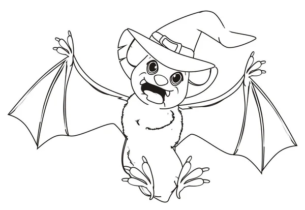 Coloring Crazy Bat Hat — Stock Photo, Image