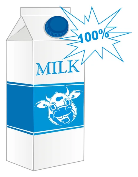 Χαρτοκιβώτιο Γάλακτος Είναι Φυσικό — Φωτογραφία Αρχείου