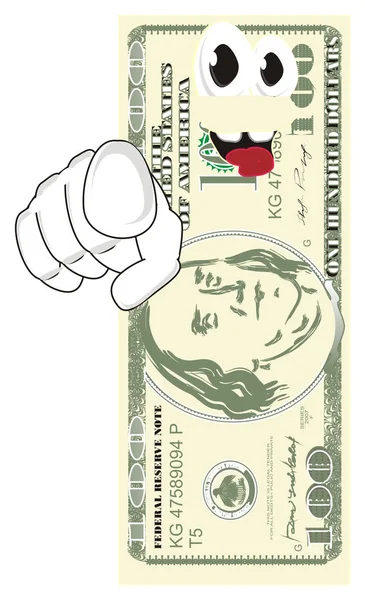 Smiling Usa Dollar Chose You — Stock Photo, Image