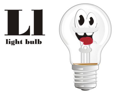 Onun adı wit ampul gülümseyen ve sl mektup 