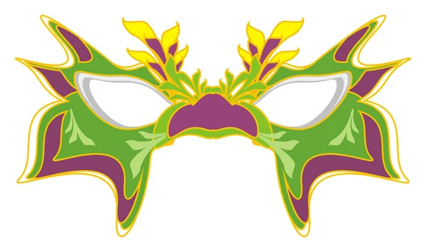Máscara Colorida Feriado Mardi Gras — Fotografia de Stock