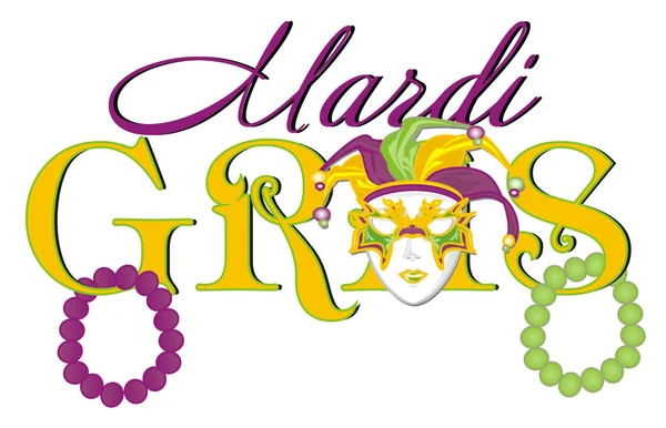büyük kelimeler mardi gras maskesi