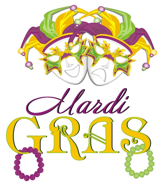 Mardi Gras Two Different Masks — Stock Photo, Image