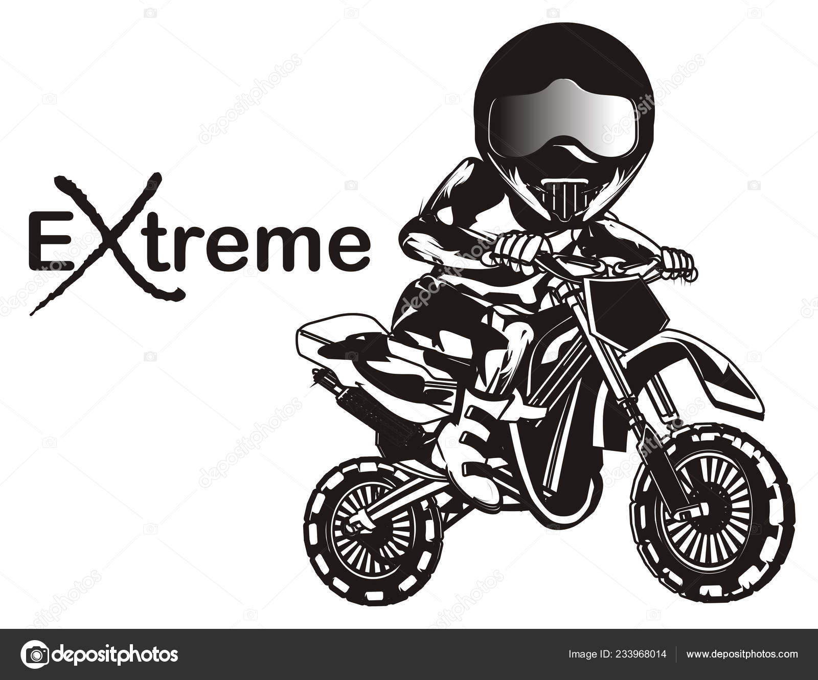 black bike rider