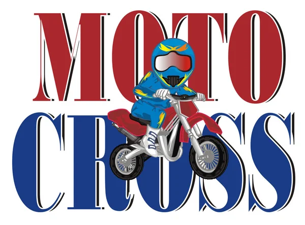 Sportbiker Und Motocross Und Große Worte — Stockfoto