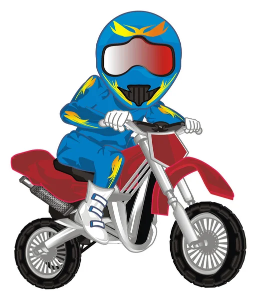 Sportbiker Und Motocross — Stockfoto