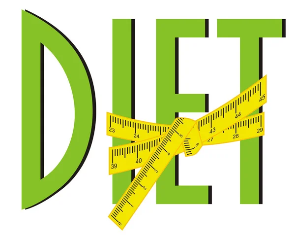 Dieta Verde Nastro Giallo — Foto Stock
