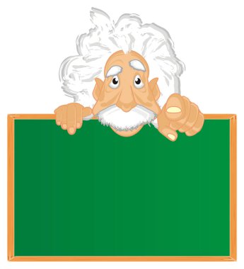 Albert Einstein yüzünü kurulu ile jest göster