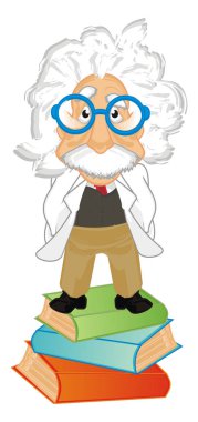 Albert Einstein bardaklarda kitap standı