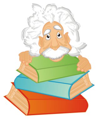 kitaplardan Albert Einstein göz yüz